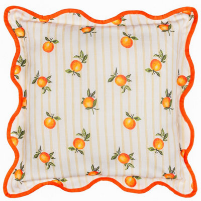 furn. Furn Fruits Oranges Striped Outdoor Cushion, Multicolour, 45 X 45Cm - image 1