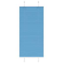 Berkfield Pleated Blind Blue 60X150 Cm Fabric Width 59.4 Cm Polyester
