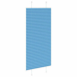 Berkfield Pleated Blind Blue 60X150 Cm Fabric Width 59.4 Cm Polyester - thumbnail 4