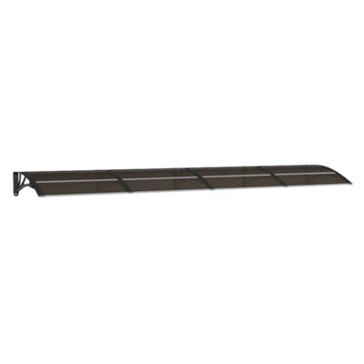 Vidaxl Door Canopy Black 350X75 Cm Polycarbonate - image 1