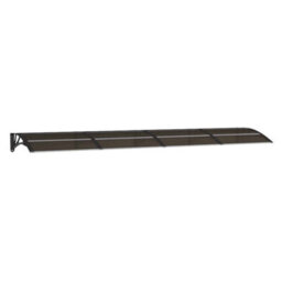 Vidaxl Door Canopy Black 350X75 Cm Polycarbonate - thumbnail 2