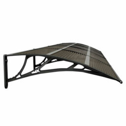 Vidaxl Door Canopy Black 350X75 Cm Polycarbonate - thumbnail 4