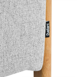 Wyld And Coco Glamstyle Storage Bench In Light Grey Fabric, Hidden Storage, Iron Legs, 75 X 43 X 44 Cm - thumbnail 9