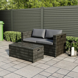 Lassic Garden Vida Islay 6 Seater Black Outdoor Ukfr Rattan Furniture Set With Space - Fully Assembled - thumbnail 7