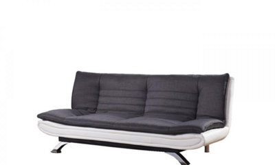 Comfy Living Fabric And Faux Leather Seattle Sofa Bed - image 1