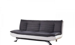 Comfy Living Fabric And Faux Leather Seattle Sofa Bed - thumbnail 1
