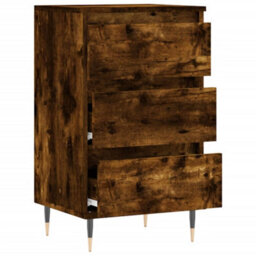 Berkfield Sideboard Smoked Oak 40X35X70 Cm Engineered Wood - thumbnail 6