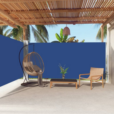 Walplus Retractable Side Awning Garden Sun Shade Canopy Gazebo For Back Door, Porch, Patio Blue 180X600 Cm - image 1