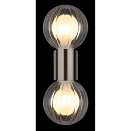 Luminosa Lighting Luminosa Ander Globe Wall Lights Matt Ip44 Balls Clear Glass Shade 2X G9 - thumbnail 5