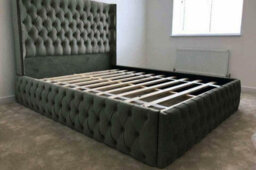 Stratus Interiors Kensington Wing Back Studded Bed Frame. - Doorstep Delivery Only No Assembly - Super King - No Storage Type - thumbnail 7