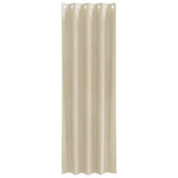Berkfield Blackout Curtains With Eyelets 2 Pcs Cream Velvet - thumbnail 3