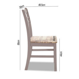Statement Furniture Florence Country Style Wooden Chair - Truffle - thumbnail 3