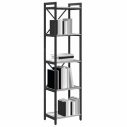 Berkfield Modern Bookcase Grey Sonoma 40 X 30 X 153 Cm Engineered Wood - thumbnail 3