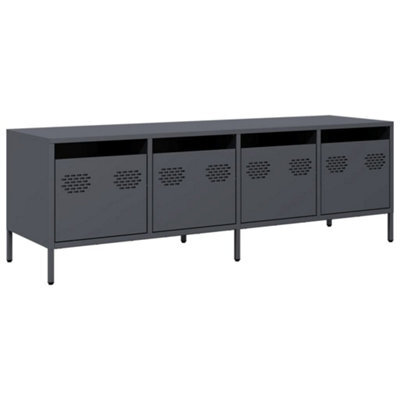 Berkfield Industrial Tv Cabinet Anthracite 135X39X43.5 Cm Cold-Rolled Steel - image 1