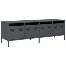 Berkfield Industrial Tv Cabinet Anthracite 135X39X43.5 Cm Cold-Rolled Steel