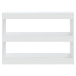 Berkfield Book Cabinet/room Divider White 100X30X72 Cm - thumbnail 3