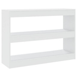 Berkfield Book Cabinet/room Divider White 100X30X72 Cm - thumbnail 2