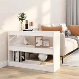 Berkfield Book Cabinet/room Divider White 100X30X72 Cm - thumbnail 1