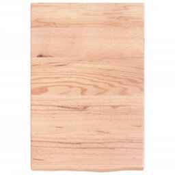 Berkfield Wall Shelf Light Brown 40X60X4 Cm Treated Solid Wood Oak - thumbnail 2