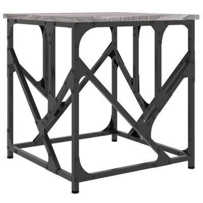 Berkfield Industrial Coffee Table Grey Sonoma 45X45X47.5 Cm Engineered Wood - image 1