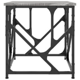 Berkfield Industrial Coffee Table Grey Sonoma 45X45X47.5 Cm Engineered Wood - thumbnail 4