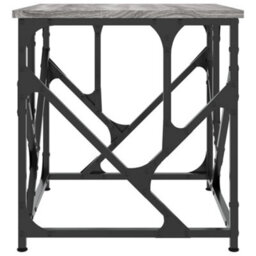 Berkfield Industrial Coffee Table Grey Sonoma 45X45X47.5 Cm Engineered Wood - thumbnail 5