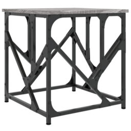 Berkfield Industrial Coffee Table Grey Sonoma 45X45X47.5 Cm Engineered Wood - thumbnail 1