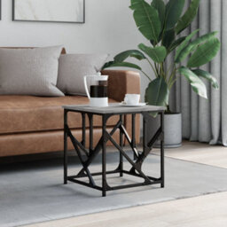 Berkfield Industrial Coffee Table Grey Sonoma 45X45X47.5 Cm Engineered Wood - thumbnail 2
