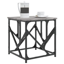 Berkfield Industrial Coffee Table Grey Sonoma 45X45X47.5 Cm Engineered Wood - thumbnail 3