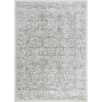 Livabliss Roma-Vintage Off-White Grey Charcoal Traditional Boho Living Dining Bedroom Rug 140 X 200 Cm Easy Care, Non Shedding - image 1