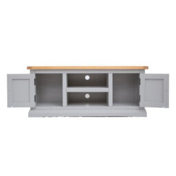 Cabinet Bits Loreo Light Grey 2 Door Tv Cabinet Wood Knob - thumbnail 4