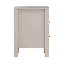 Madrid Matt Cashmere No Effect 2 Drawer Bedside Table (H)541mm (W)438mm (D)384mm - thumbnail 6
