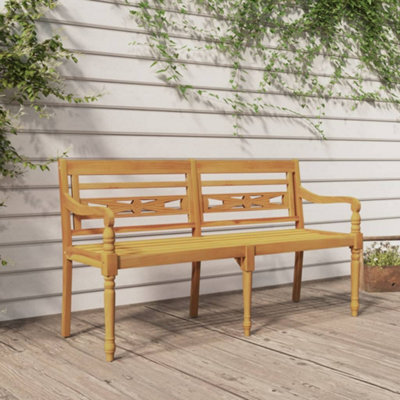 Berkfield Batavia Bench 150 Cm Solid Wood Teak - image 1