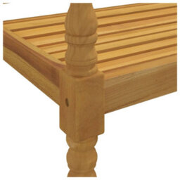 Berkfield Batavia Bench 150 Cm Solid Wood Teak - thumbnail 5