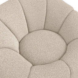 Where Saints Go Ltd Armchair Morrissey Accent Chair Buff Boucle Swivel Lounge Chair 65.5Cm By Where Saints Go - thumbnail 7