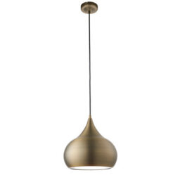 Anson Lighting California Pendant Light Finished In Matt Antique Brass Paint - thumbnail 6