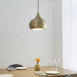 Anson Lighting California Pendant Light Finished In Matt Antique Brass Paint - thumbnail 1