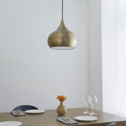 Anson Lighting California Pendant Light Finished In Matt Antique Brass Paint - thumbnail 4