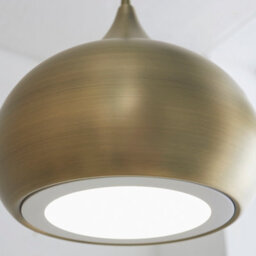 Anson Lighting California Pendant Light Finished In Matt Antique Brass Paint - thumbnail 2