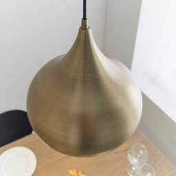 Anson Lighting California Pendant Light Finished In Matt Antique Brass Paint - thumbnail 3