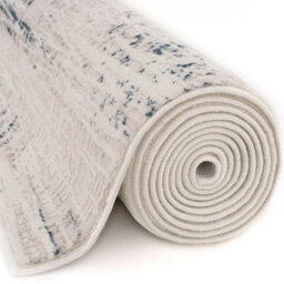The Rugs Carmel Cream/blue Abstract Area Rug And Runner Non Shedding, Stain Resistant, Soft - thumbnail 5