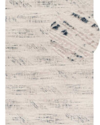 The Rugs Carmel Cream/blue Abstract Area Rug And Runner Non Shedding, Stain Resistant, Soft - thumbnail 2