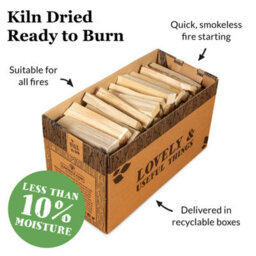 100% British Kiln Dried Kindling Box. Perfect For Stoves, Open Fires, Chiminea, Fire Pits And Pizza Ovens - thumbnail 2