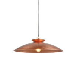 Luminosa Lighting Luminosa Livorno Dome Pendant Ceiling Light Hammered Copper, Copper Plate