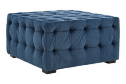 Orsina Elegant Midnight Button Tufted Foostool, Velvet Upholstered Soft Footstool, Premium Footstool For Bedroom - thumbnail 2