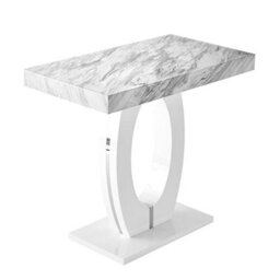 Furniture in Fashion Halo High Gloss Bar Table In Magnesia Marble Effect - thumbnail 7