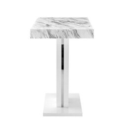 Furniture in Fashion Halo High Gloss Bar Table In Magnesia Marble Effect - thumbnail 6