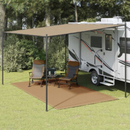 Berkfield Tent Carpet 200X400 Cm Taupe - thumbnail 1