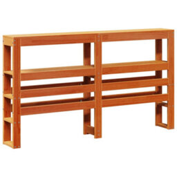 Berkfield Bed Frame With Headboard Without Mattress Wax Brown 140X200 Cm - thumbnail 7