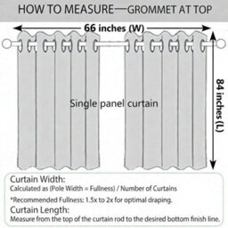 Imperial Rooms Door Single Panel Window Curtain Thermal Ready Made Light Grey Blackout Eyelet Curtains - thumbnail 8